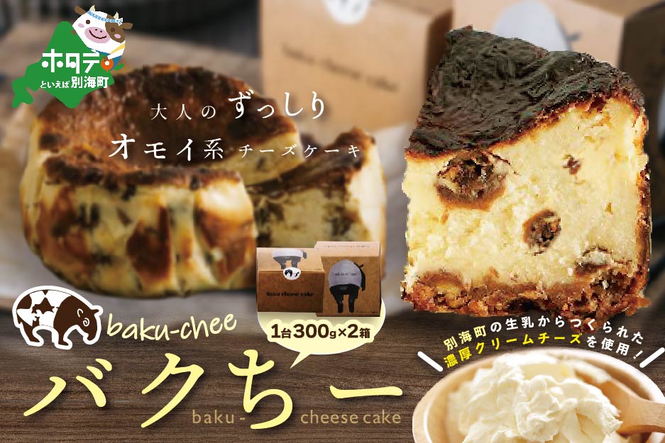 バスク風チーズケーキ バクちー  2箱セット【be116-1043】（patisserie OKASHI GAKU）